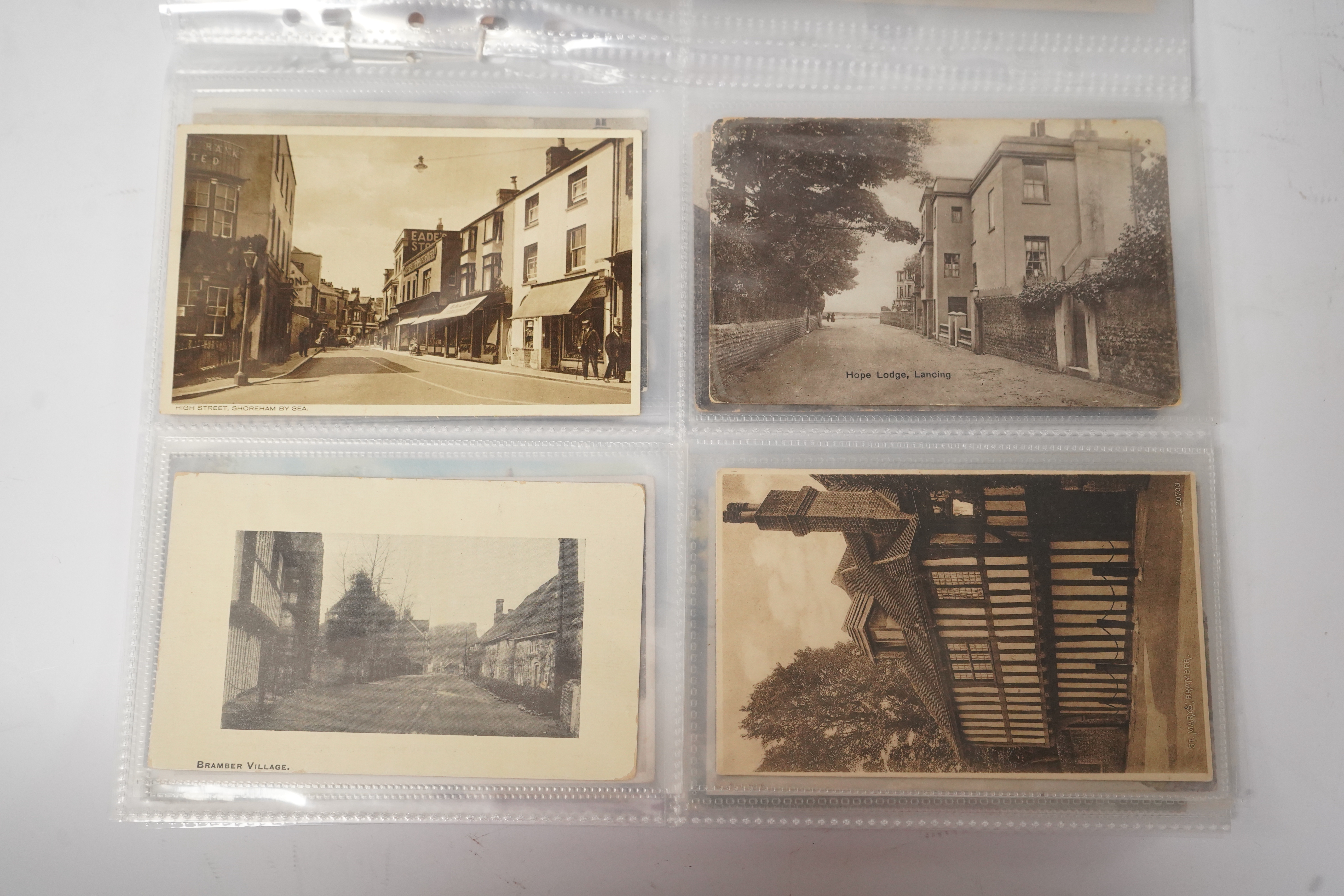 Shoreham by Sea & Environs; a group of sixty nine vintage postcards, mostly pre WW1 topography